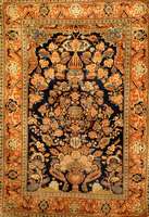 Keschan Antik, Zentralpersien, um 1910, Wolle auf Baumwolle, ca. 191 x 131 cm, EHZ: 3, feine Knüpfung, aussergewöhnliche Farbgestalt. Edler ...