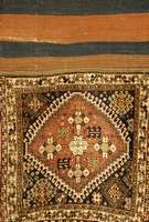 Gashgai Kameltasche Antik, Persien, um 1900, Wolle auf Wolle, ca. 233 x 63 cm, Schätzwert: 1200.- EURO, EHZ: 4