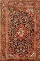 Keschan alt, Persien, um 1930, Wolle auf Baumwolle, ca. 212 x 140 cm, Schätzwert: 2200.- EURO, EHZ: 3-4, edler und elegannter du nkelblau grundiger ...