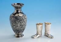 Paar Trinkstiefel, Rußland, Moskau 1898-1912, 84er Silber, Meistermarke Erik August Kollin, hier: spÄtere AusfÜhrung, total ca. 315 g, H ca. 8 ...
