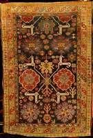 Blattgabel Shirwan Antik, Kaukasus, um 1900, Wolle auf Wolle, ca. 156 x 106 cm, SchÄtzwert: 2700.- EURO, EHZ: 3, Pflanzenfarbe n, seltenes Maß, ...