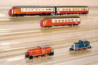 Triebwagenzug TEE, MÄrklin, 70er Jahre, Spur HO, Nr. 3071, rot/beige, intakt, min. bespielt, im orig. Karton, sammelw.
