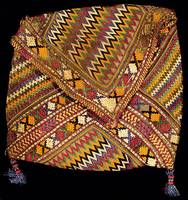Korantasche fein Antik, Turkmenistan, um 1900, Baumwolle, ca. 17 x 18 cm, SchÄtzwert: 900.- EURO, EHZ: 3-4