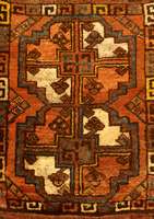 Erari-Taschenfront Antik, Zentralasien, um 1880, Wolle auf Wolle, ca. 68 x 52 cm, SchÄtzwert: 990.- EURO, EHZ: 3, Naturfarben
