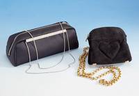 GIANNI VERSACE-Abendtasche, schwarzer Satin, beids. aufwendigr Strassbesatz, ungetragen, Kettentrageriemen, orig. Dustbag und orig. Papiere, ca. ...