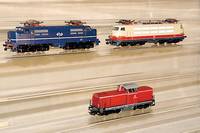 E-Lok, MÄrklin, 1981-83, Spur HO, Nr. 3161, blau, intakt, im orig. Karton, min. bespielt