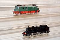 E-Lok, MÄrklin, 1992-97, Spur HO, Nr. 3449, grÜn, l. bespielt, im orig. Karton, intakt, sollte geÖlt werden