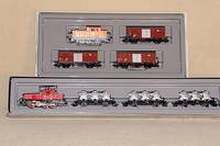 GÜterzug BR E 63 mit 3 BehÄlterwagen, MÄrklin, 1984, Spur HO, Nr. 2874, intakt, im orig. Karton, min. bespielt