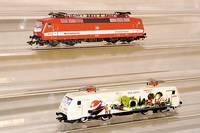 E-Lok, MÄrklin, 1995, Spur HO, Nr. 3454, rot/weiß, einmalige Serie, im orig. Karton, intakt, sammelw.