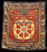 Ning Hsia Drachenteppich Antik, China, um 1890, Wolle auf Baumwolle, ca. 175 x 158 cm, SchÄtzwert: 15000.- EURO, EHZ: 2 (ausgezeichne ter ...
