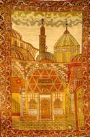 Sivas alt (Mausoleum Mevlana), TÜrkei, ca. 1920 Jahre, Wolle auf Wolle, ca. 196 x 143 cm, SchÄtzwert: 2900.- EURO, EHZ: 2-3, guter Erhal ...