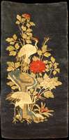Pow Tow Antik, China, um 1900, feine gute g lanzreiche Wolle geknüpft auf Wolle, ca. 133 x 68 cm (seltenes Format), mittelfeine Knüpfung , ...