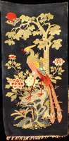 Pow Tow Antik, China, um 1900, feine gute a lte glanzreiche Wolle geknüpft auf Wolle, ca. 135 x 69 cm (seltenes Ma?), mittelfeine Knüpfq ualität, ...