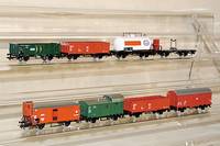 Konvolut MÄrklinwagen, 80er Jahre, Spur HO, best. aus: 2 x 4441, 3 x 4795, 2 x 4697 und 4430, alle im orig. Karton, l. bespielt