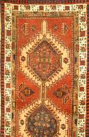 Garadje, Persien, ca. 50 Jahre, Wolle auf Baumwolle, ca. 456 x 121 cm, SchÄtzwert: 1400.- EURO, EHZ: 2 Guter Erhaltungszustand.
