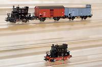 Tenderlok, MÄrklin, 1990-95, Spur HO, Nr. 3387, sogen. Glaskasten, intakt, im orig. Karton, min. bespielt