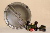 Drehscheibe, MÄrklin, 1976-1993, Spur HO, Nr . 7186, 10 GleisanschlÜsse, Ring weiß gesprenkelt, Dach schwarz, sehr guter Zustand, intakt, im ...