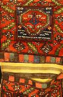 Doppeltasche Baku Hochland, Kaukasus, ca. 90 Jahre, Wolle auf Wolle, ca. 120 x 63 cm, Schätzwert: 1300.- EURO, mit Naturfarben, EHZ: