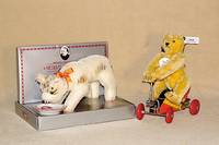 Urteddy, Steiff, Replik, 1993, nach dem Vorbild von 1933, mit Uhrwerkmechanismus, dieser intakt, limit. Auflage von 4000 StÜck, hier Nr. 2190, l. ...