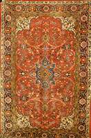 Sarogh, Persien, ca. 40 Jahre, Wolle auf Baumwolle, ca. 216 x 140 cm, Schätzwert: 1300.- EURO, EHZ: 2-3, altersbedingt in einen guten ...