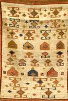 Gabbeh alt, Persien, um 1940, Wolle auf Wolle, ca. 172 x 123 cm, SchÄtzwert: 950.- EURO, EHZ: 3, pflanzenfarben, freundliche Farb gestalt.
