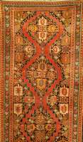 Kazak Antik, Kaukasus, 19. Jahrhundert antik, Wolle auf Wolle, ca. 305 x 120 cm, SchÄtzwert: 5400.- EURO, EHZ: 4 (Koridiertes B raun), reine ...