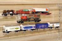 Konvolut 7 WerbegÜterwagen, MÄrklin, 70er/80er Jahre, Spur HO, best. aus: Nr. 4409, 4401, 4535, 4566, 4562, 4568 und 4569, alle im orig. Karton, ...