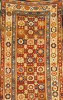Kazak Antik, Kaukasus, um 1900, Wolle auf Wolle, ca. 408 x 116 cm, Schätzwert: 4900.- EURO, EHZ: 2-3 (altersbedingt gut erhalten), s eltenes Ma? ...