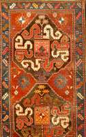 Wolkenband Kazak Antik, Kaukasus, um 1900, Wolle auf Wolle, ca. 290 x 118 cm, Schätzwert: 3500.- EURO, EHZ: 4-5, Typischer Wolkenband Ka zak mit ...
