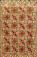 Usbekische Stickerei, Afghanistan, um 1940, Wolle auf Wolle, ca. 260 x 179 cm, Schätzwert: 1600.- EURO, EHZ: 2, ausgefallenes Motiv.