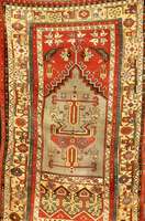 Ladik Alt, Türkei, um 1920, Wolle auf Wolle , ca. 177 x 111 cm, Schätzwert: 3200.- EURO, EHZ: 3, altersbedingt in einen guten Erhaltung szustand, ...
