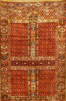 Handtufting, Deutschland, um 1930, Wolle auf Wolle, ca. 184 x 108 cm, Schätzwert: 850.- EURO, EHZ: 3-4, mit Tekke Muster.