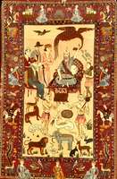 Keschan Alt Kork, Zentralpersien, um 1920, Korkwolle, ca. 215 x 140 cm, Schätzwert: 4900. - EURO, EHZ: 2, (altersbedingt in einen sehr g uten ...