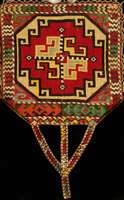 Teetasche, Usbekistan, um 1930, seidenstickerei, ca. 35 x 32 cm, Schätzwert: 650.- EURO, rückseite Samt, EHZ: 4, Selten