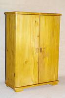 Puppenkleiderschrank, wohl deutsch, um 1910, innen mit 3 AblagefÄchern und kleiner Kleiderstange, wohl Einzelanfertigung, original Zustand, ...