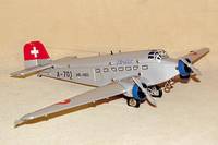 JU 52, MÄrklin, um 1990, Metall, Nr. 19801, komplett, mit Anleitung, SchlÜssel und Zertifikat, unbespielt, im orig. Karton