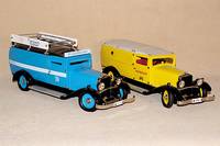 Reichspostwagen, MÄrklin, 90er Jahre, gelb, ursprÜnglich Baukasten, mit Uhrwerk, dieses intakt, mit SchlÜssel, unbespielt