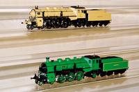 Dampflok mit Tender, MÄrklin, 90er Jahre, Nr . 37182, grÜn, digital, im orig. Karton, unbespielt