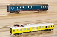Bauwagen, MÄrklin, wohl Ender 90er J., Spur HO , Nr. 49940, digital, Bauwagen mit eingebauter Videokamera und Sender, vollst., im orig. Karton, ...