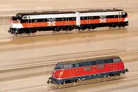 Diesellok, MÄrklin, 70er J., Spur HO, Nr. 3021, im orig. Karton, lt. Einl. intakt, l. bespielt