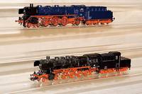Dampflok mit Tender, MÄrklin, 70er J., Spur HO , Nr. 3084, im orig. karton, lt. Einl. intakt, l. bespielt