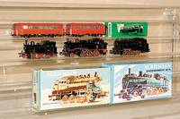 Konvolut Dampfloks, MÄrklin, 60er Jahre, Spur HO, best. aus: Nr. 3032, Version 1, 3029 Version 3, 3095 Version 1, Schienenbus DB 800 K (3016) mit ...