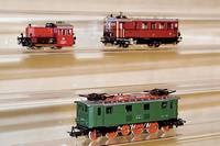 E-Lok, MÄrklin, Spur HO, 80er Jahre, Nr. 3179, grÜn, im orig. Karton, min. bespielt (Pos. unten)