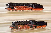 Dampflok mit Tender, MÄrklin, 90er Jahre, Spur HO, Nr. 37184, im orig. Karton, unbespielt (Pos. unten)