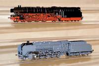 Dampflok mit Tender, MÄrklin, 90er Jahre, Spur HO, Nr. 37101, 01 1066 der Ulmer Eisenbahnfreunde, im orig. Karton, unbespielt, digital (Pos. oben)