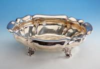 Anbietschale, deutsch, Wilkens Bremen, um 1900, 830er Silber, Hammerschlagver- zierung, auf 4 FÜßen stehend, barockisierend, ca. 950 g, ca. 12 ...