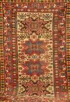 Leshgi, Kaukasus, um 1920, Wolle auf Wolle, ca. 230 x 153 cm, Schätzwert: 1500.- EURO, EHZ: 4
