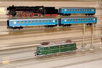 Touropa-Express, MÄrklin, 60er Jahre, SPur HO , best. aus: Schnellzugdampflok Nr. 3048, mit Raucherzeuger, Lok intakt, im orig. Karton , dazu 5 ...