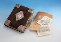 Konvolut gemalte Postkarten 1943-1945, aus Kroatien, Montenegro, Kriegsweihnacht 1944/45, mit Darst. des tÄgl. Lagerlebens der Soldaten, z.T. ...