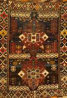 Kuba, Rußland, um 1880, Wolle auf Wolle, ca. 138 x 111 cm, SchÄtzwert: 3300.- EURO, EHZ: 4, sehr selten und SammelwÜrdig, schÖner Kuba ...